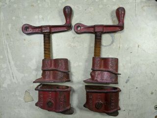Hargrave Cin Tool Co 3/4 " Pipe Clamps Vintage Cincinnati Tool Usa Set Of 2