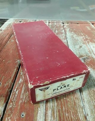 Vintage Box For A Millers Falls No.  14c Corrugated Bottom Hand Plane