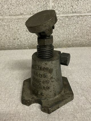 Vintage Armstrong Bros.  Chicago No.  3 Machinist Leveling Screw Jack
