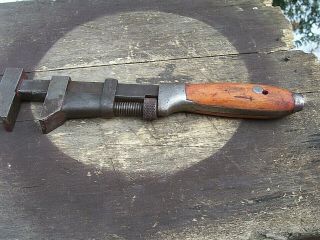 Large Antique Coes Adjustable Monkey Wrench 15 " Billings Plumbing Tool 1920 