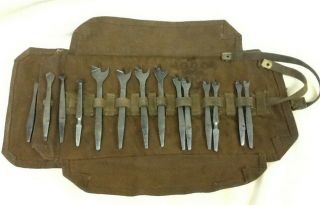 Vintage Auger Flat Wood Drill Bits Set Loukes / Atkin / Marples/ 9 With No Names