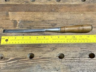 Antique T.  H Witherby 1/2 " Bevel Edge Chisel Made By Winsted Edge Tool
