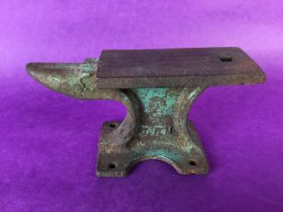 Vintage Cast Iron Mini Anvil Japan Paperweight Needs Restored Blacksmith