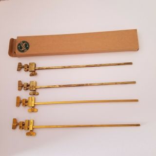 Vtg Avon Sawyers Brass 10.  5 " Clamp Set Of 4,  Furniture,  Models,  Woodworking