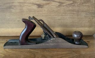 Vintage Defiance By Stanley Wood Hand Tool Hand Plane Smooth Bottom 14 "