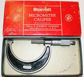 Vintage Starrett Micrometer No.  226 2 " To 3 "