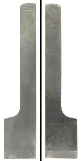 Orig.  Iron For Stanley No.  378 - 13/16 " Width - Notched Rectangle - Mjdtoolparts