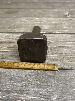 Vintage Hand Forged Blacksmith Hardy Tool 2” X 2” Cutting Table 3