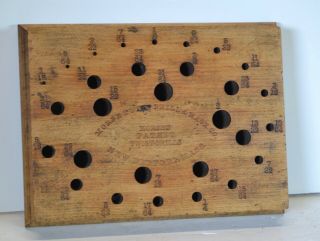 Vintage Morse Twist Drill& Mach.  Co.  Drill Bit Holder Stand Index Wooden