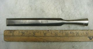 Old Tools,  Stanley Everlasting?? Bevel Edge Socket Chisel,  3/4 " X 7 - 5/8 ",  Vgc