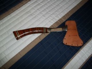 Vintage Estwing Hatchet With Leather Sheath Marking 24a