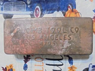 Vintage Plomb Tool Co Los Angeles 4795 Small Socket Wrench Box (box Only)