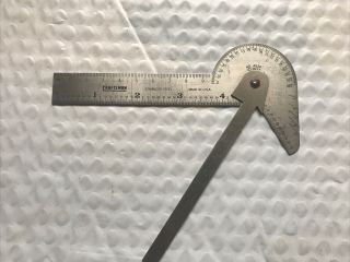 Craftsman Tools Vtg 9 - 4026 Machinist Protractor,  Square,  Drill Point Gauge.  Combo