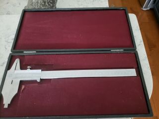 Vintage Swiss - Made Tempered Stainless Steel Vernier Calipers,  Metric/inches