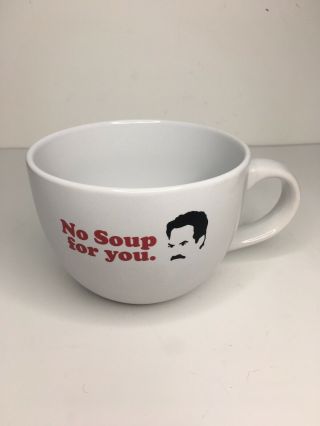 Rare 24 Oz Seinfeld " No Soup For You " Soup Nazi Collectible Mug Cup Bowl Handle