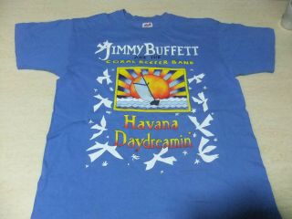 Vintage Jimmy Buffett 90 T Shirt Single Stich Rock Tour Band Concert Rare