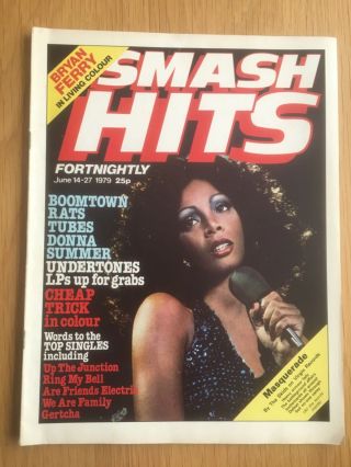 Smash Hits Jun 79 Vgc Rare Early Issue Donna Summer,  Trick,  Tubes,  Boomtown