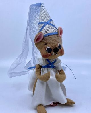 Annalee 7” Maid Marion Princess Mouse Doll Vintage Rare 1990