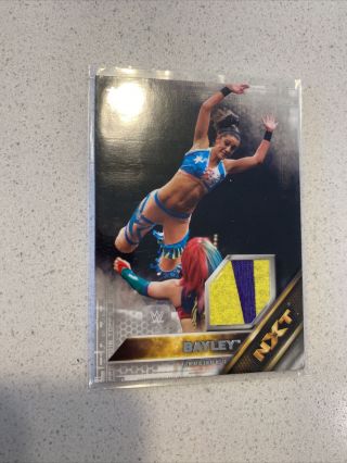 2016 Topps Wwe Nxt Wrestling Bayley Gold Shirt Relic 48/50 Rare