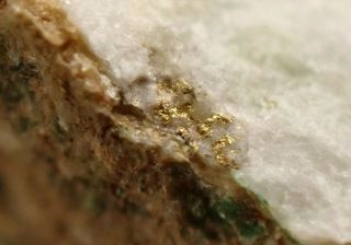 Gold Little Aggregates In Matrix From Rare Locality Brennkogel,  Austria