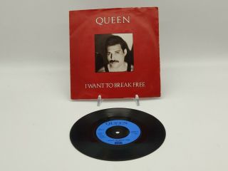 Queen,  I Want To Break 7 " P/s (mega Rare Blue Paper Label) Freddie Mercury