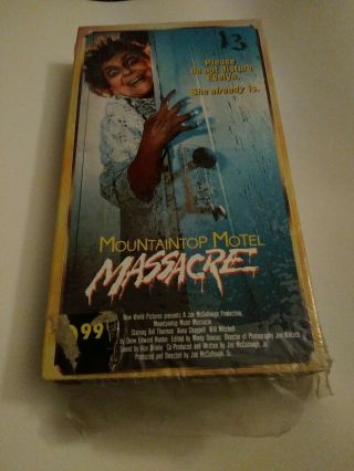 Mountaintop Motel Massacre Rare Horror Vhs