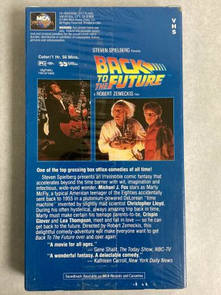 Back to the Future VHS Mcdonald ' s Promo Brand Rare Not For Resale 3