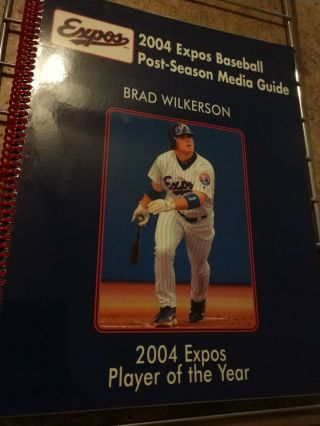 Expos Rare 2004 Post Season Media Guide Vintage Mlb Final Year Hof Nl Mvp