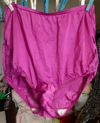 Vanity Fair Nylon Panties With Lace In Rare Color Sz 6/m