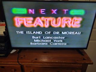 Blank Vhs Horror The Island Of Dr.  Moreau/death Wish 2/the Border/sctv 1984 Rare