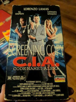 Cia Code Name: Alexa Vhs Rare Pm Entertainment Full Length Screener