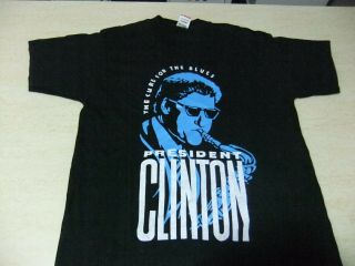 Vintage Bill Clinton President 90 Shirt Single Stich Tour Concert Rare Blues
