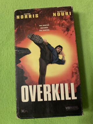 Overkill Vhs Rare Norris Action Straight To Video Vidmark Horror Sov 80s 90s