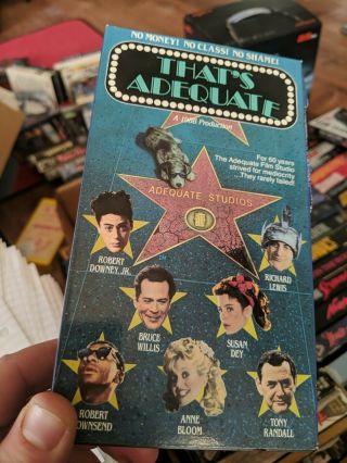 Thats Adequate (rare) Screening Cassette Southgate Htf Sketch Comedy