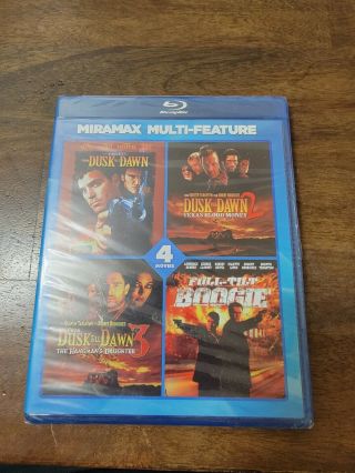 From Dusk Till Dawn 1 2 3 & Full Tilt Boogie 4 Movie Blu - Ray Rare