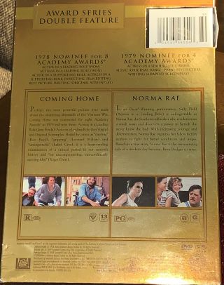 Award Series Double Feature - Coming Home & Norma Rae DVD’s Rare find 3