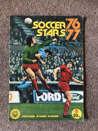 Fks Soccer Stars Football Sticker Album 76/77 Vintage Part Full Rare Soccer Vgc