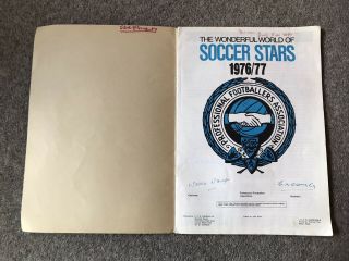 FKS Soccer Stars Football Sticker Album 76/77 Vintage Part Full Rare Soccer VGC 2