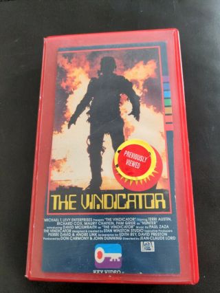 The Vindicator (1984) 1986 Key Video Vhs Rare And Oop