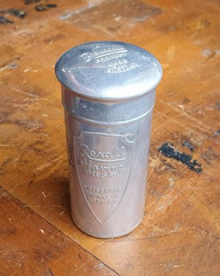Vintage Rexall Shaving Stick Tin - Rare United Drug Co Nottingham Retro Old (t35)