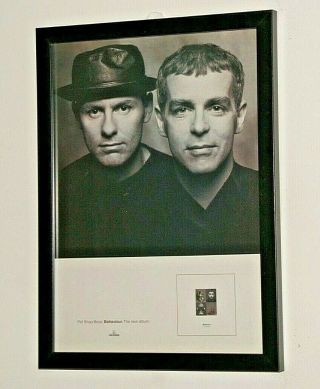 Pet Shop Boys Framed A4 Rare 1990 `behaviour` Album Band Promo Poster