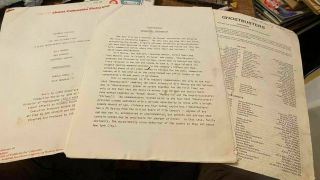 Ghostbusters Press Notes Press Kit 1984 Rare Dan Ackroyd Bill Murray