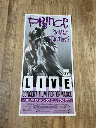 Prince Sign Of The Times Rare Film Poster 1987