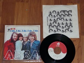 Abba - Sos / I Do I Do I Do.  Mega Rare 1976 Japanese 7 " 1970s Pop Ex/ex