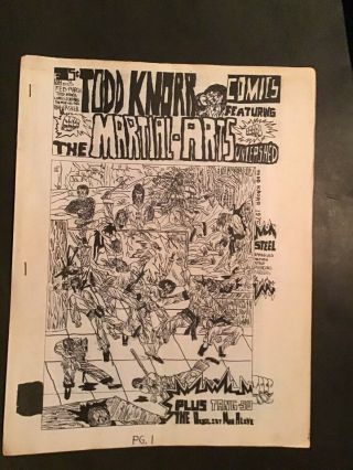 Rare Items Todd Knorr Comics 1 And 2 1975 Featuring The Martial Arts Unleashed