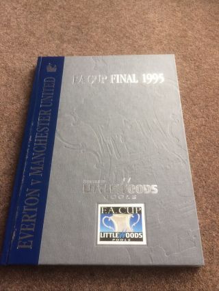Rare Everton V Manchester Utd Fa Cup Final 1995 Commemorative Limited Edition