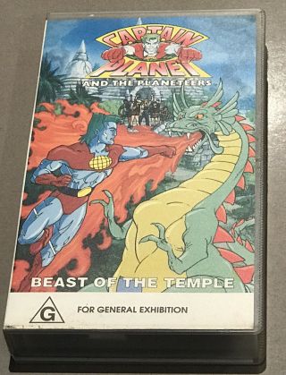 Captain Planet And The Planeteers Beast Of The Temple Rare Vhs Video