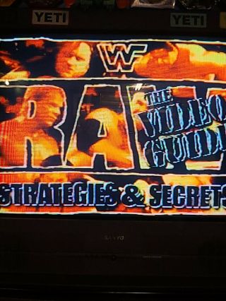 WWF RAW STRATEGIES AND SECRETS THE VIDEO GUIDE VHS SNES SEGA GENESIS WWE RARE 3