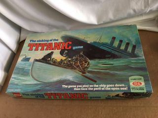 Vintage Rare 1976 The Sinking Of The Titanic Ideal Board Game Complete