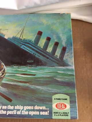 Vintage RARE 1976 The Sinking Of The Titanic Ideal Board Game complete 2